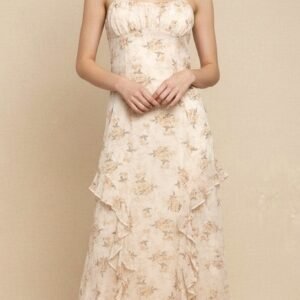 Floral Ruffle Midi Dress